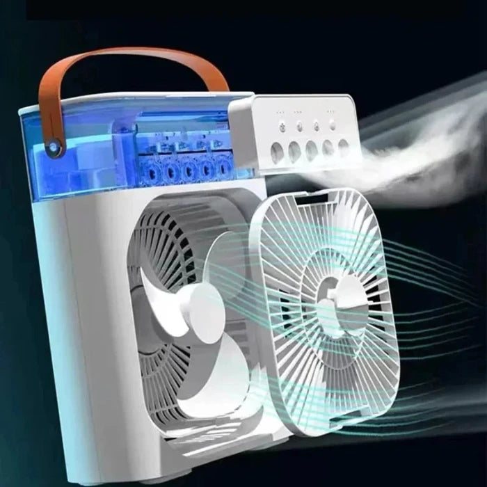 USB Electric Fan Air Conditioners Portable Cooling Fan LED Night Light Water Mist Fun 3 In 1 Air Humidifier For your Home